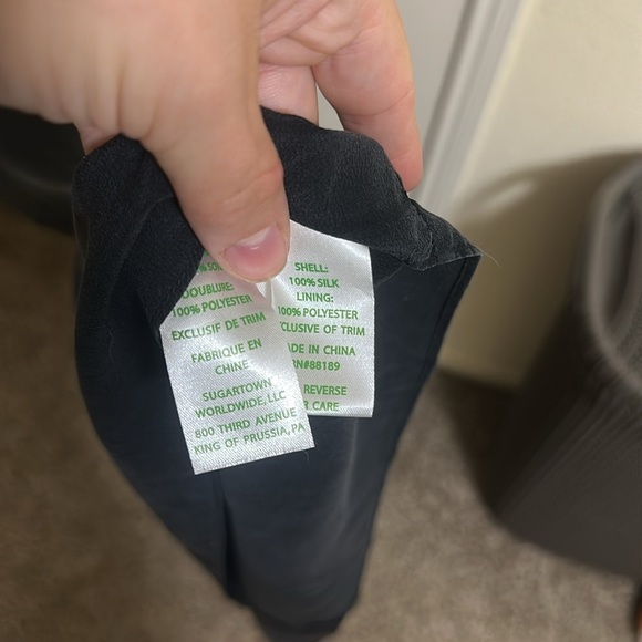 EUC Lilly Pulitzer Kelsea Silk Maxi Dress Onyx Black Embroidered Gold size 4 - Picture 6 of 6